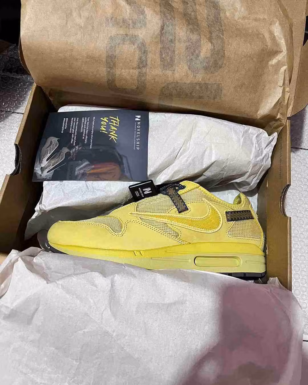Travis Scott x Nike Air Max 1 'Saturn Gold' DO9392-700 Travis Scott x Nike Air Max 1 'Saturn Gold' DO9392-700